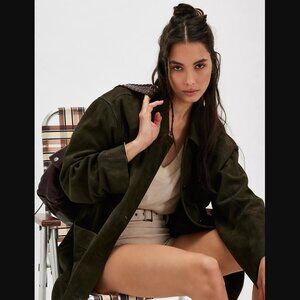 We The Free Anthropologie Annalise Suede Jacket